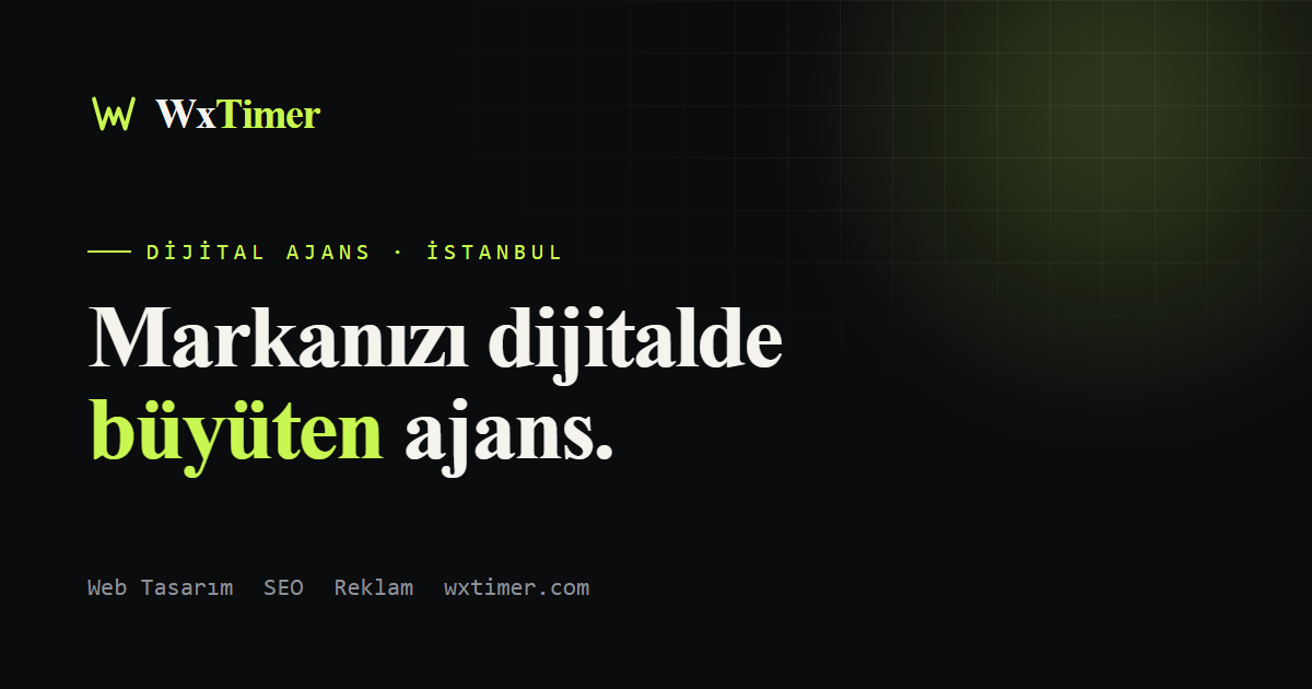 WxTimer dijital ajans