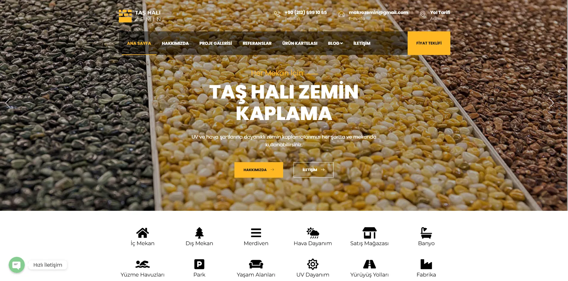 Taş Halı Zemin